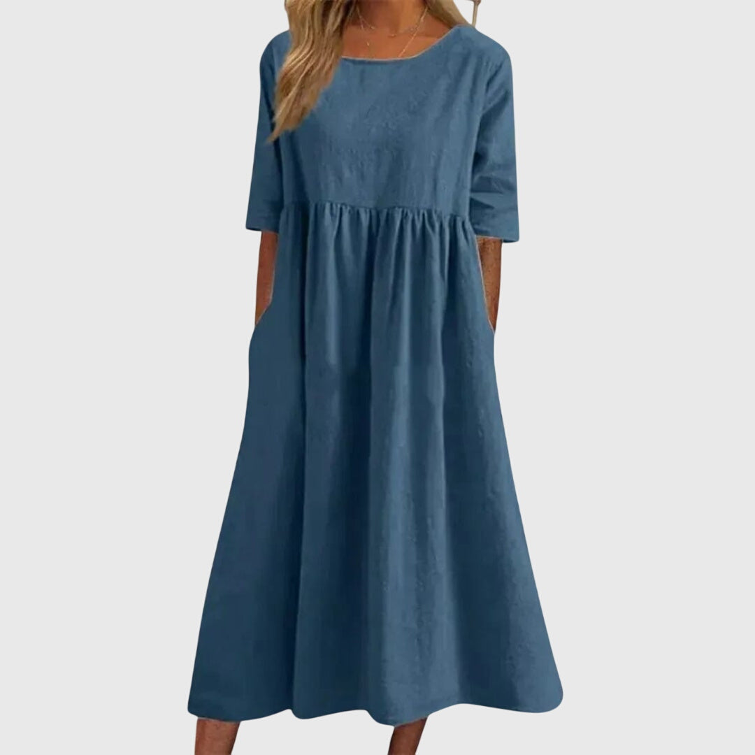 Haisley - Elegant Short-Sleeved Dress