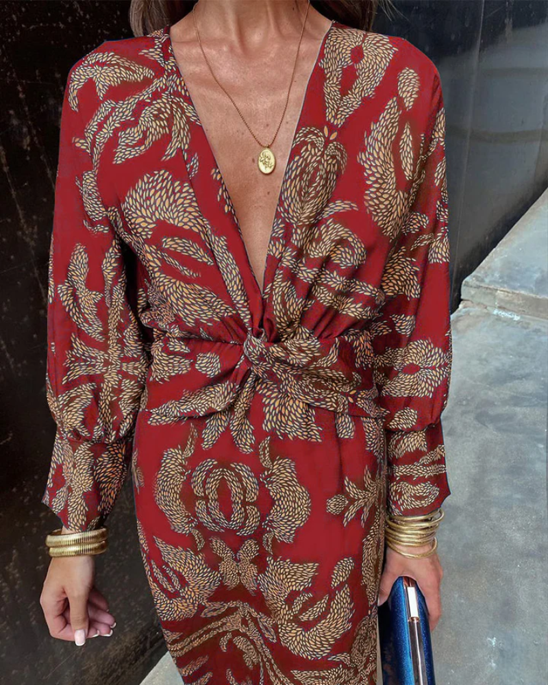 Julie - Women’s Long Sleeve Cocktail Dress