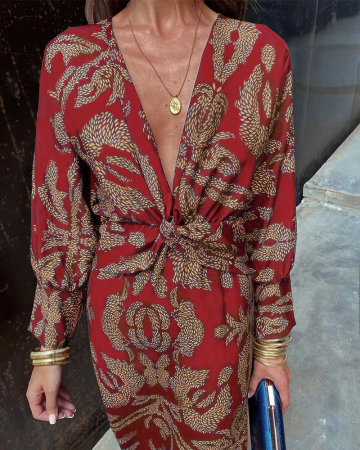 Julie - Women’s Long Sleeve Cocktail Dress