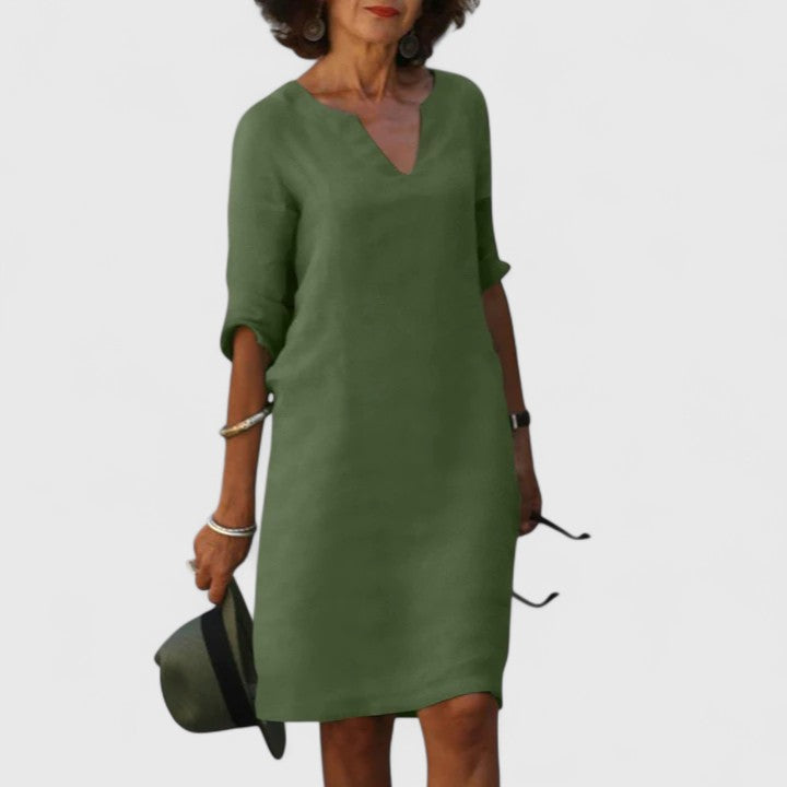 Taylor - Comfortable V-Neck Summer Dress