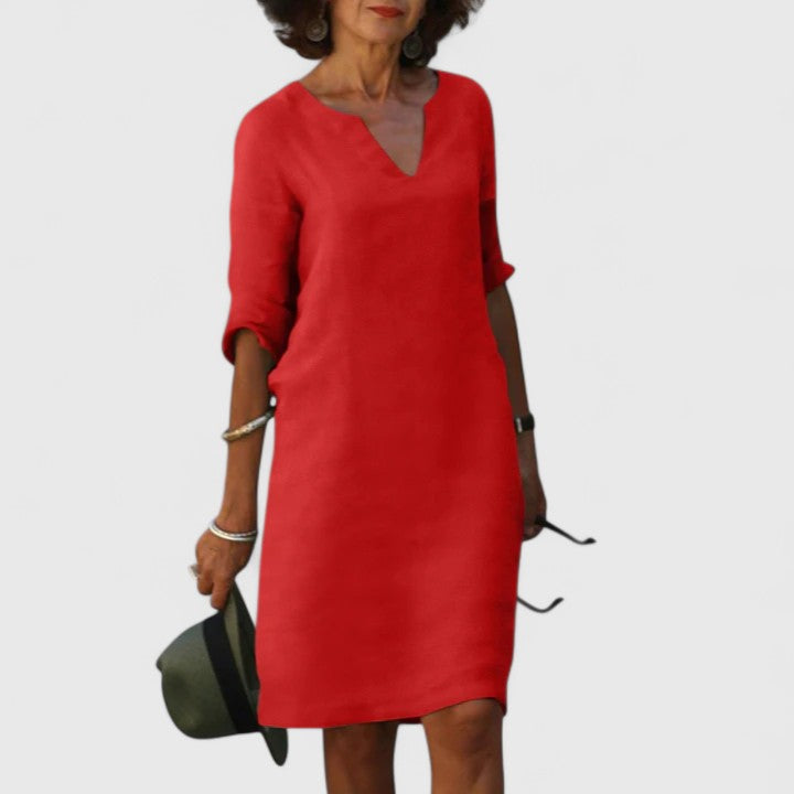 Taylor - Comfortable V-Neck Summer Dress