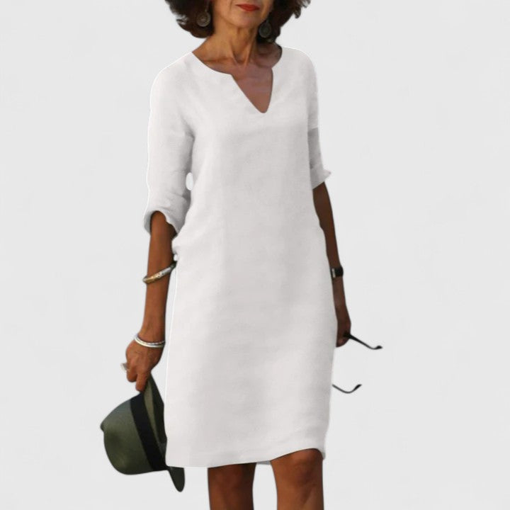 Taylor - Comfortable V-Neck Summer Dress