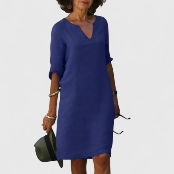 Taylor - Comfortable V-Neck Summer Dress