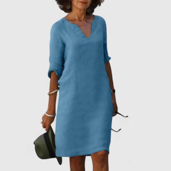 Taylor - Comfortable V-Neck Summer Dress