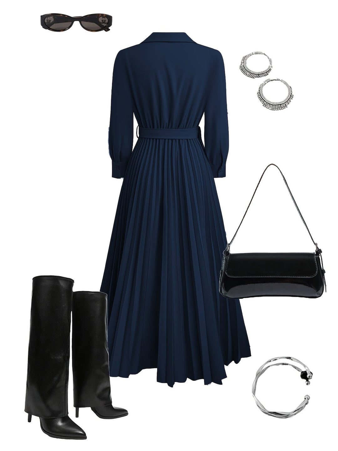 Margot  - Everyday Elegance Plated Dress
