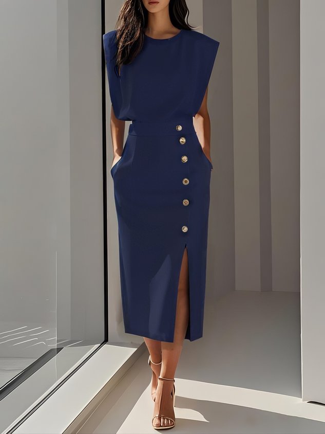Aspen - Effortless Women Formal Midi Dress