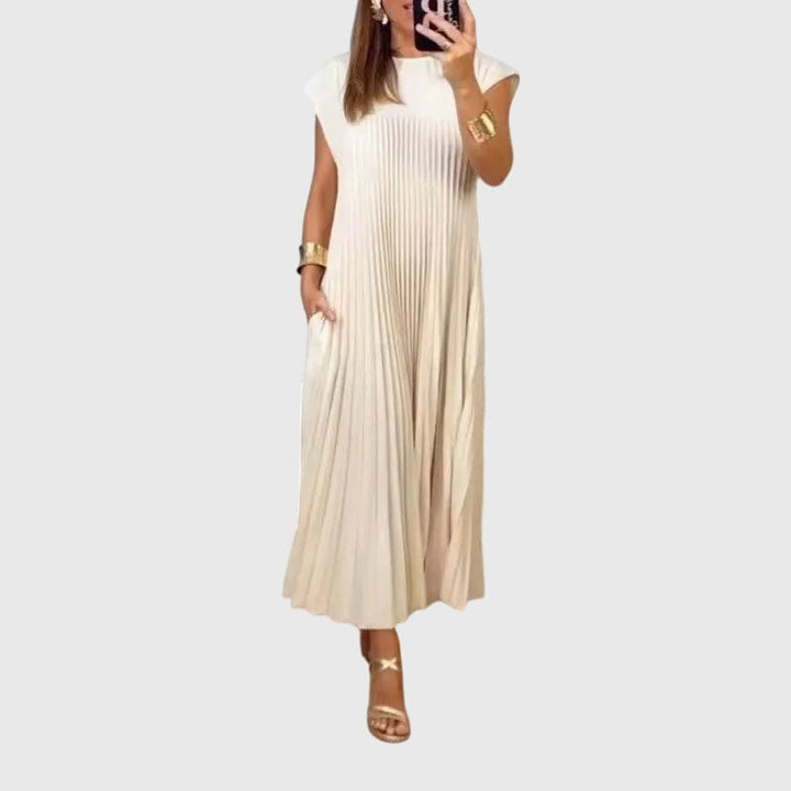 Mariana - Elegant Plated Sleeveless Women Dress
