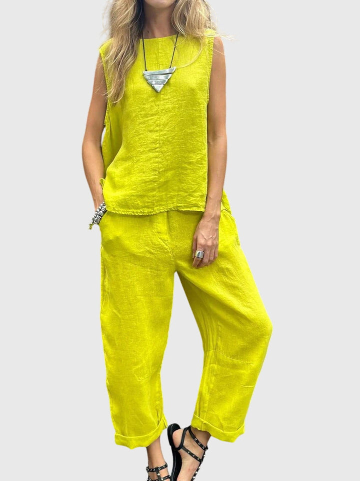 Sabrina - Elegant Blouse &amp; Pants Set