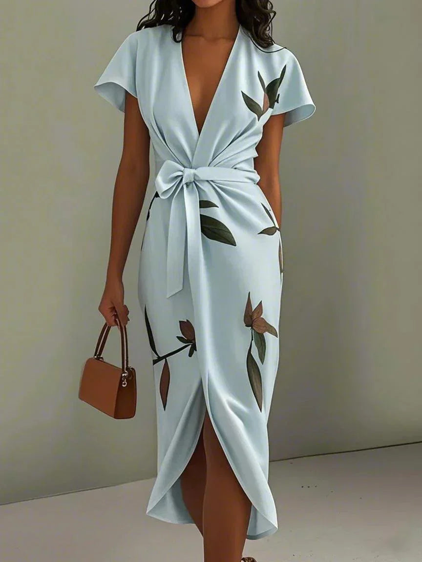 Julia - Stylish Wrap Formal Dress