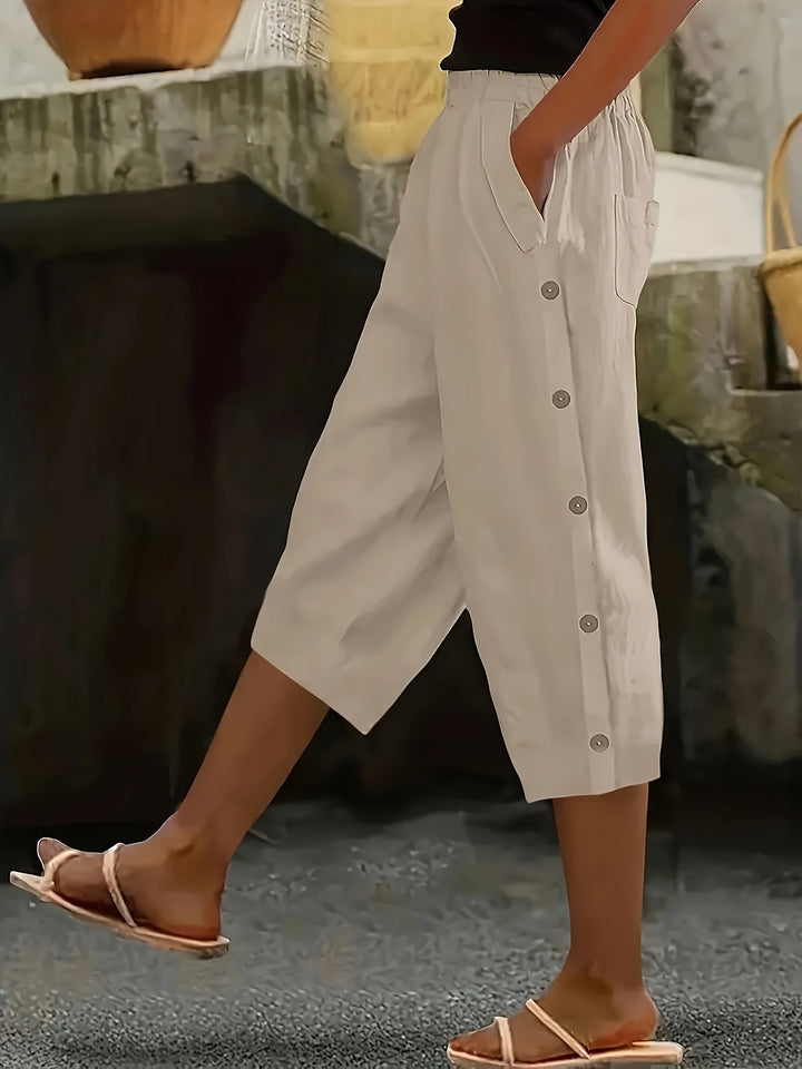 Luna - Casual Three-Quarter Summer Pants