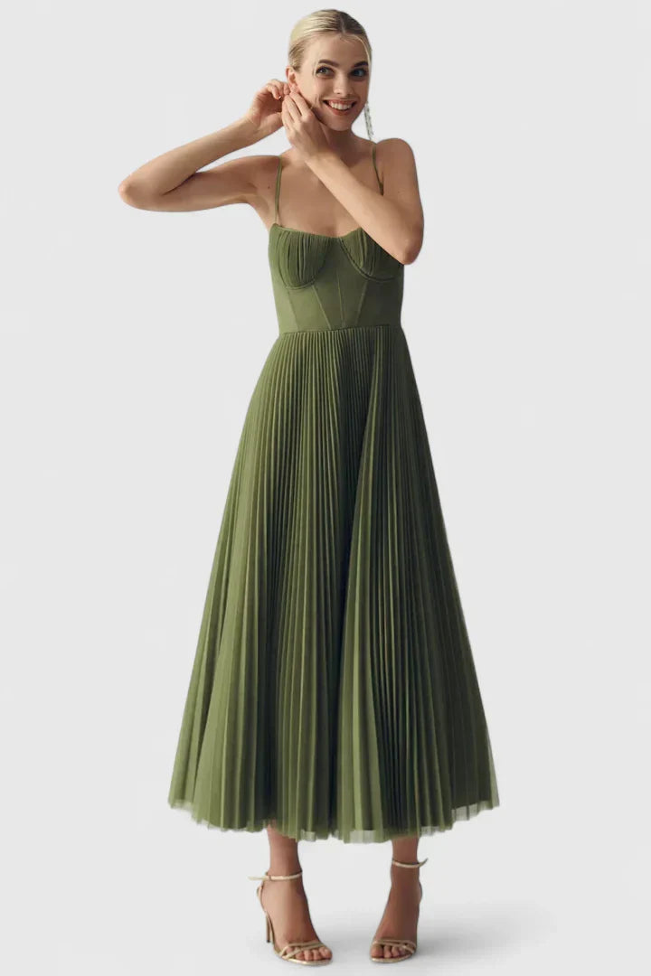 Sky - Chic Sweetheart Neckline Maxi Dress
