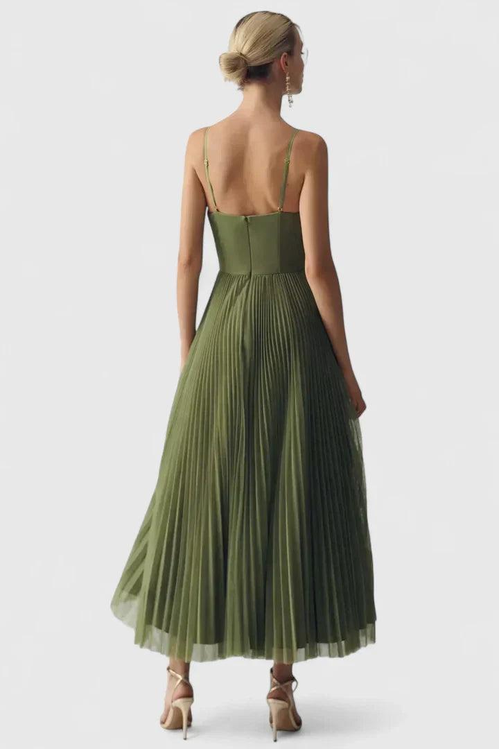 Sky - Chic Sweetheart Neckline Maxi Dress