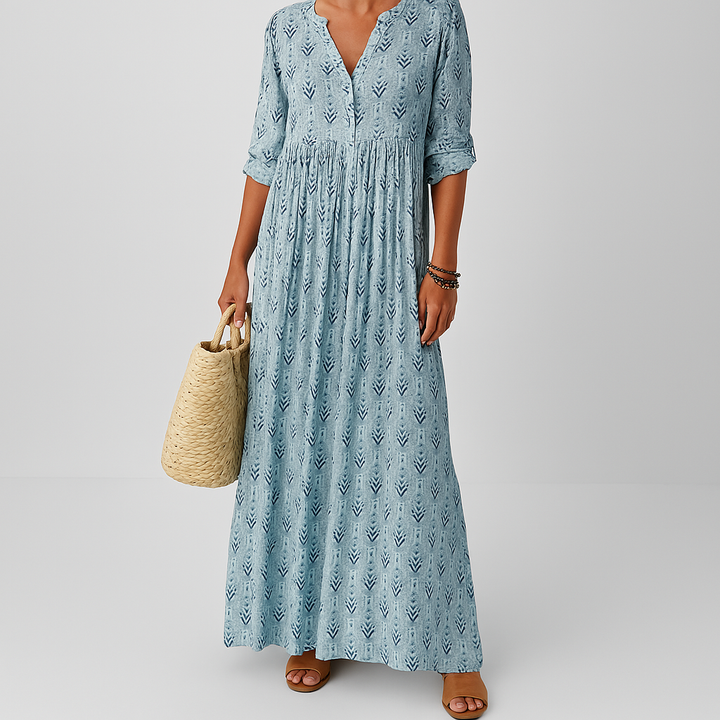 Vicky - Women’s Boho Print Maxi Dress