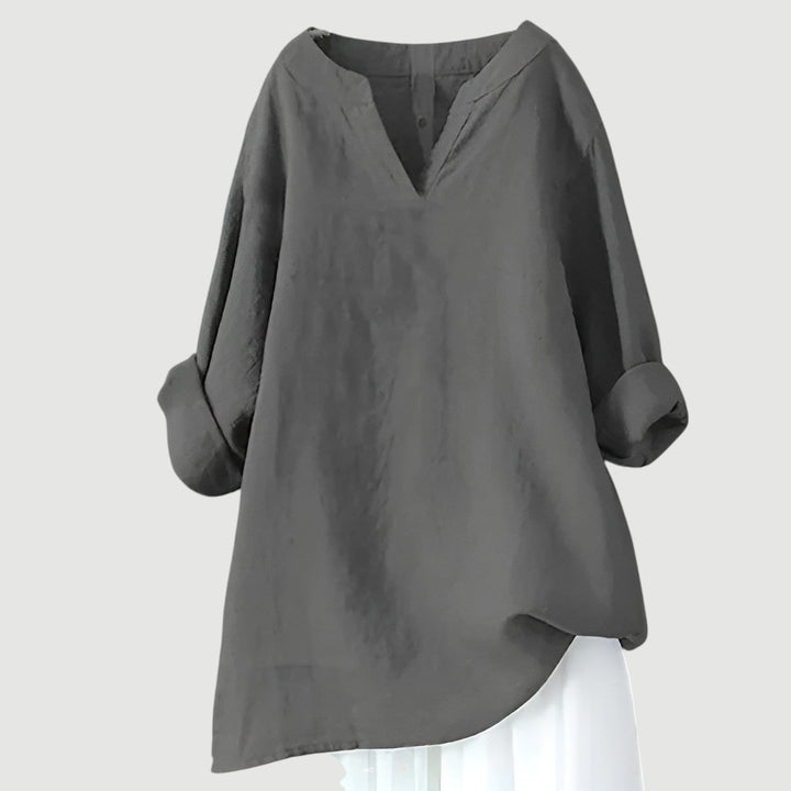 Nicole - Airy and Comfortable V-Neck Top