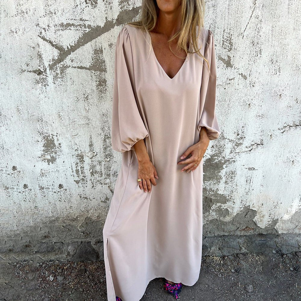 Solana - Flowing Everyday Maxi Dress with Pockets
