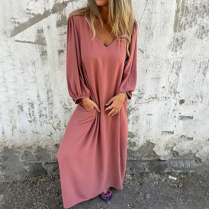 Solana - Flowing Everyday Maxi Dress with Pockets