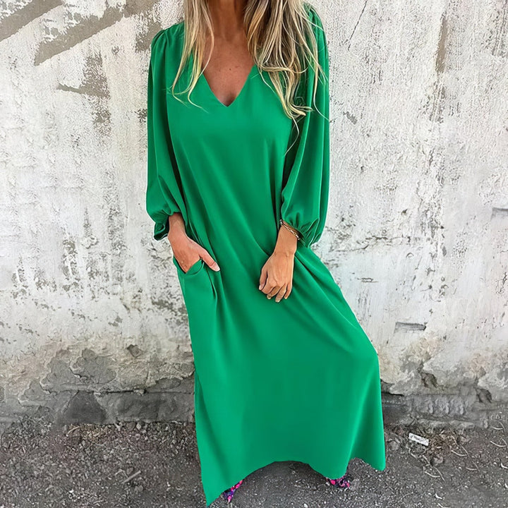 Solana - Flowing Everyday Maxi Dress with Pockets
