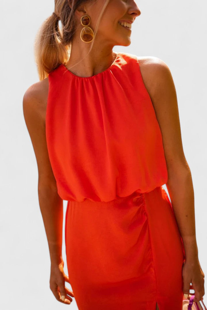 Theonae - Comfortable Summer Midi Dress