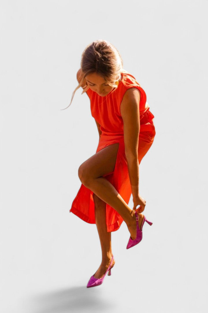 Theonae - Comfortable Summer Midi Dress