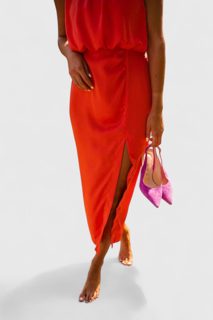 Theonae - Comfortable Summer Midi Dress