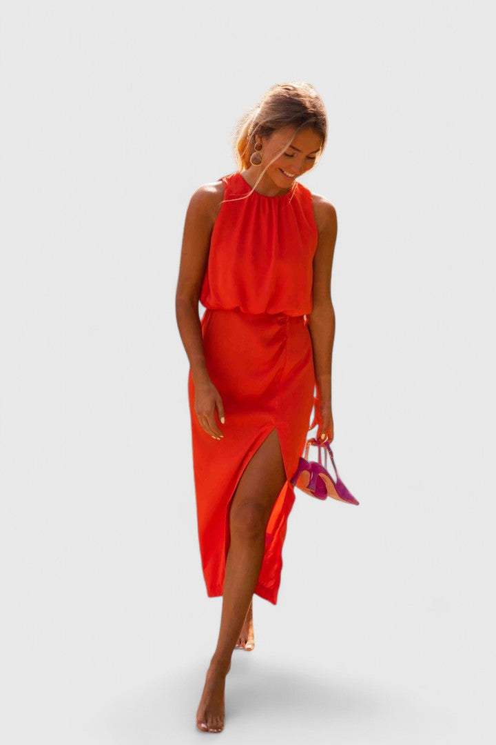 Theonae - Comfortable Summer Midi Dress