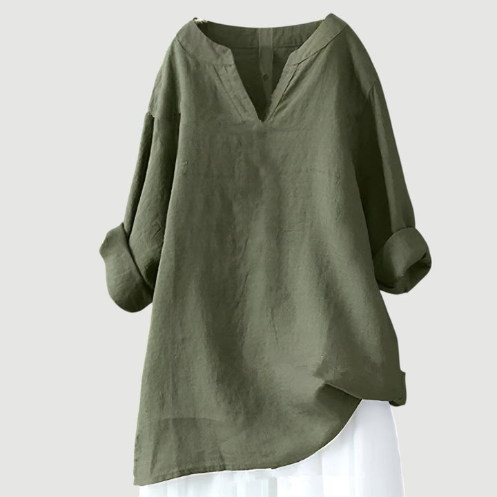 Nicole - Airy and Comfortable V-Neck Top