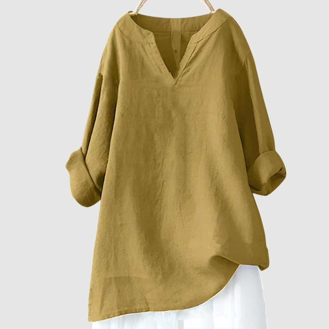 Nicole - Airy and Comfortable V-Neck Top