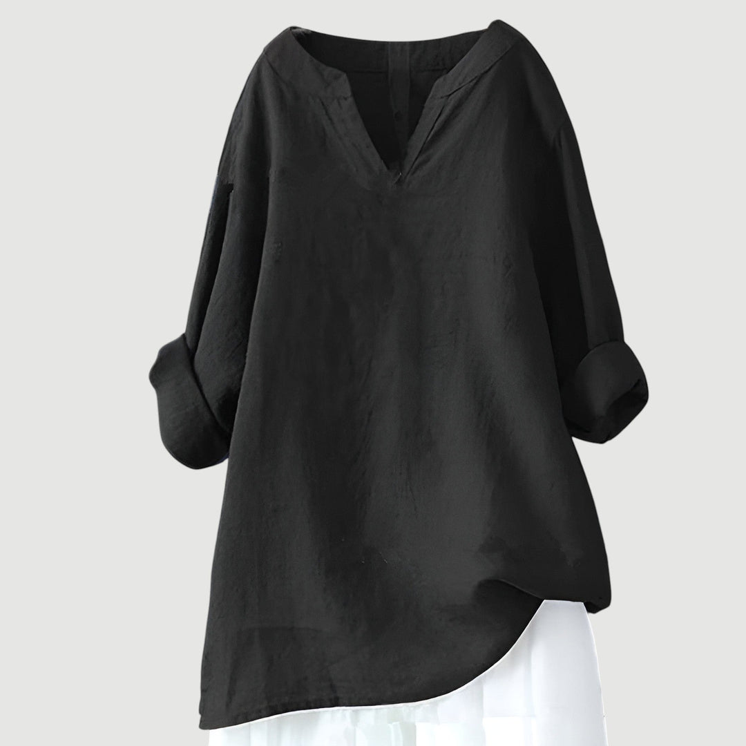 Nicole - Airy and Comfortable V-Neck Top