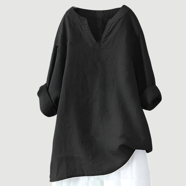 Nicole - Airy and Comfortable V-Neck Top