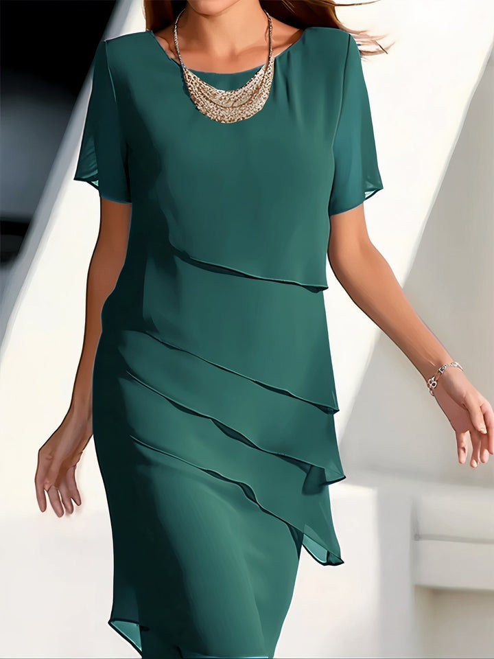 Arya - Women Tiered Chiffon Dress