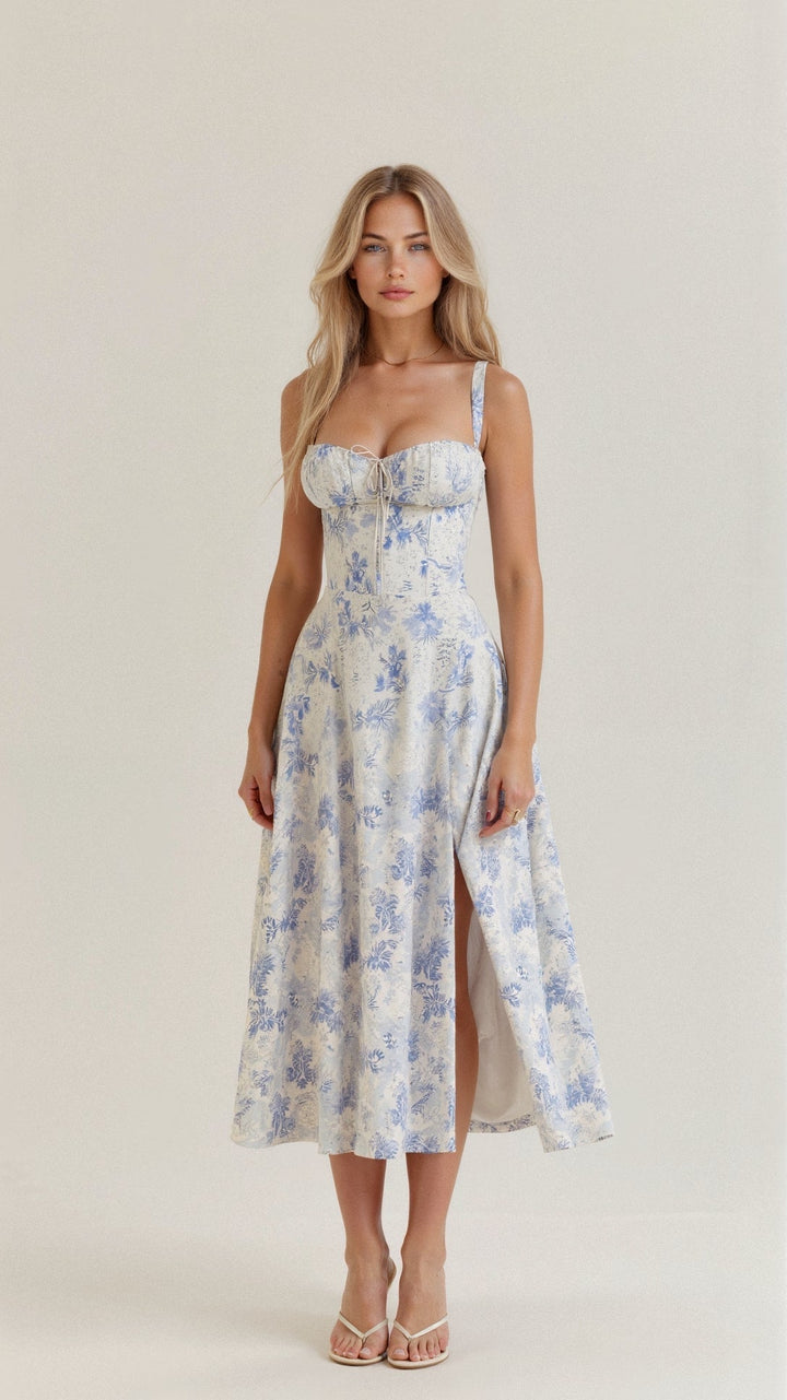 Lux - Elegant Waist Summer Dress with Flattering Fit