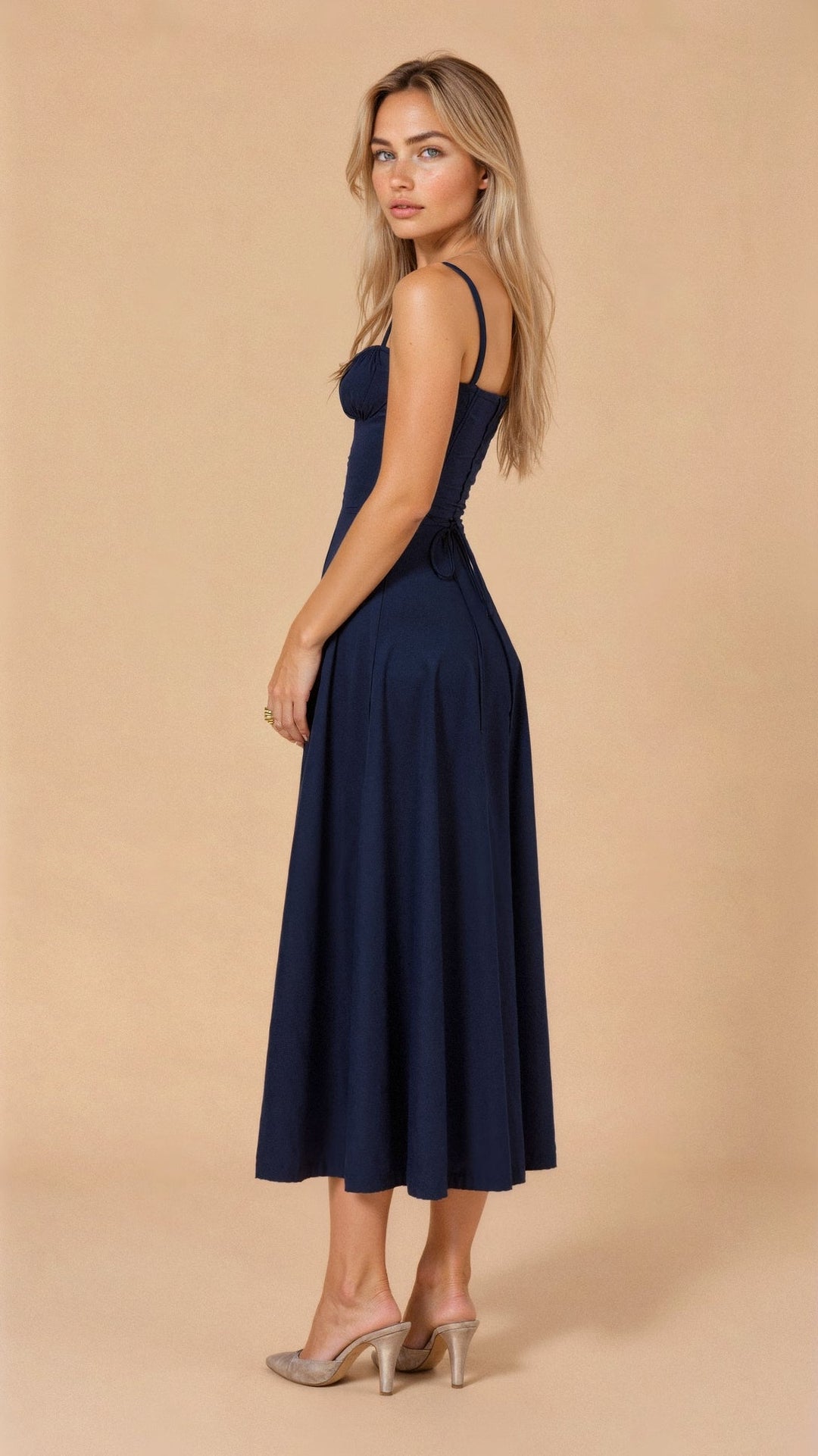 Lux - Elegant Waist Summer Dress with Flattering Fit