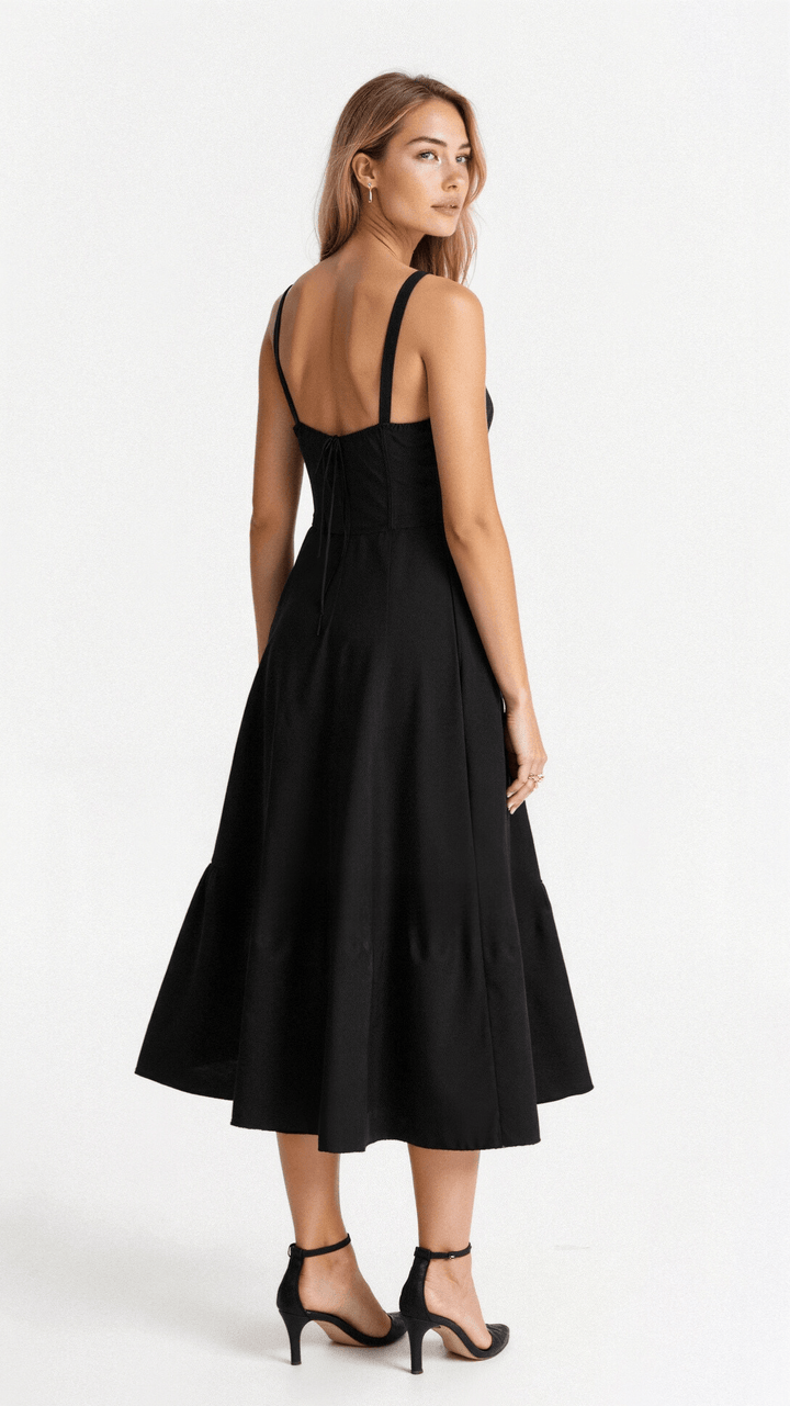 Lux - Elegant Waist Summer Dress with Flattering Fit
