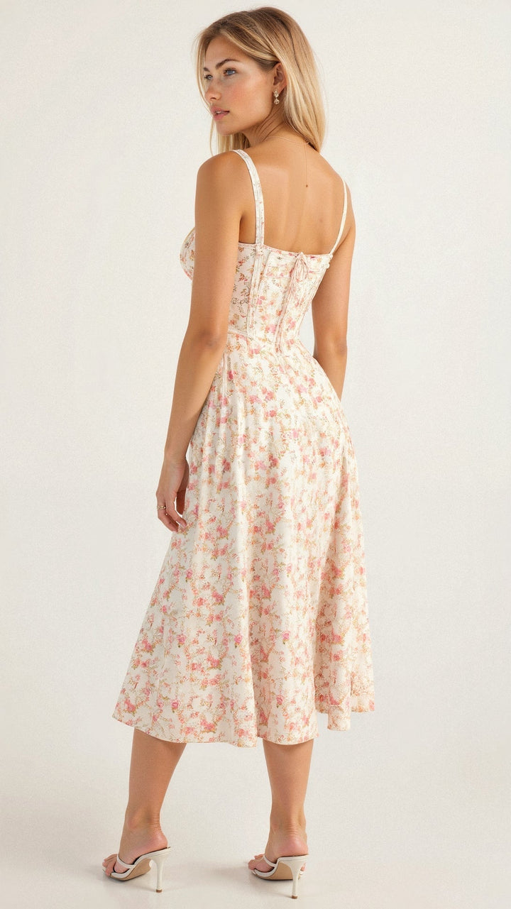 Lux - Elegant Waist Summer Dress with Flattering Fit