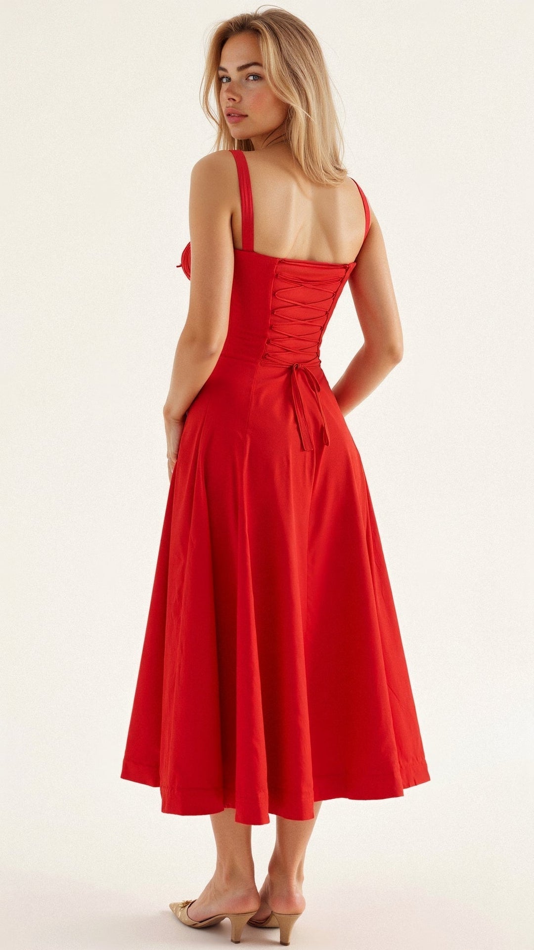 Lux - Elegant Waist Summer Dress with Flattering Fit