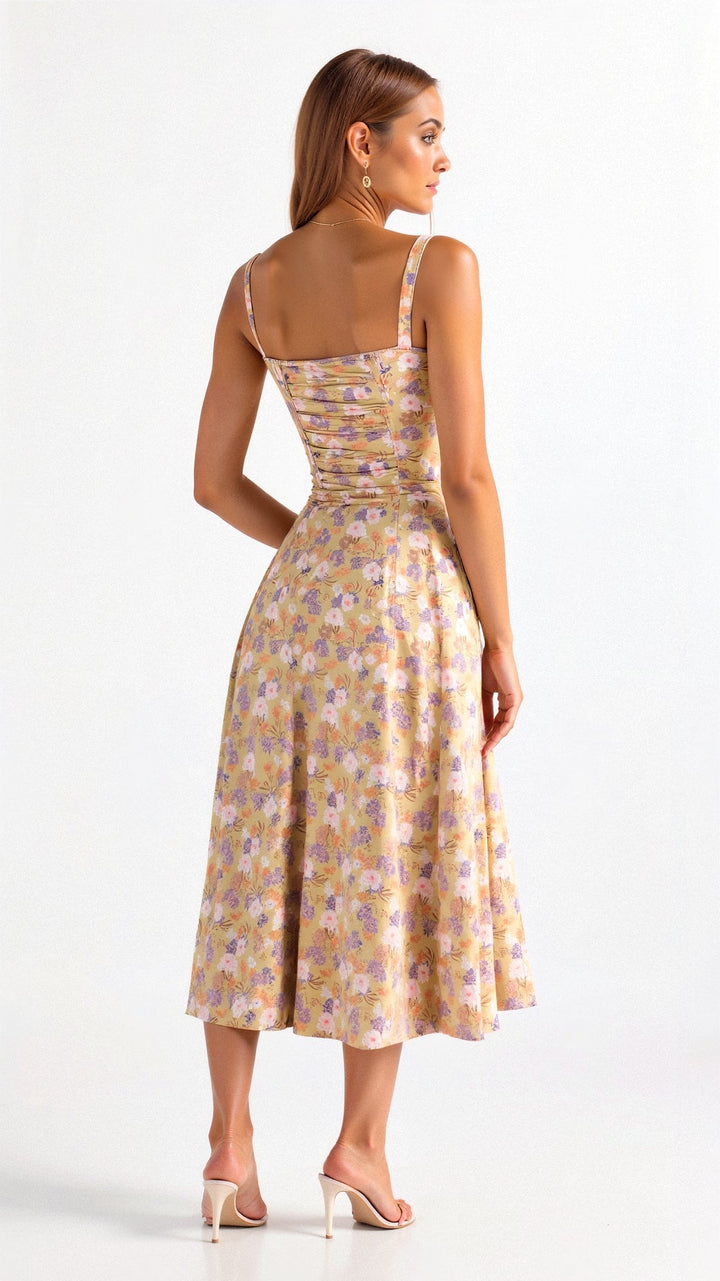Lux - Elegant Waist Summer Dress with Flattering Fit