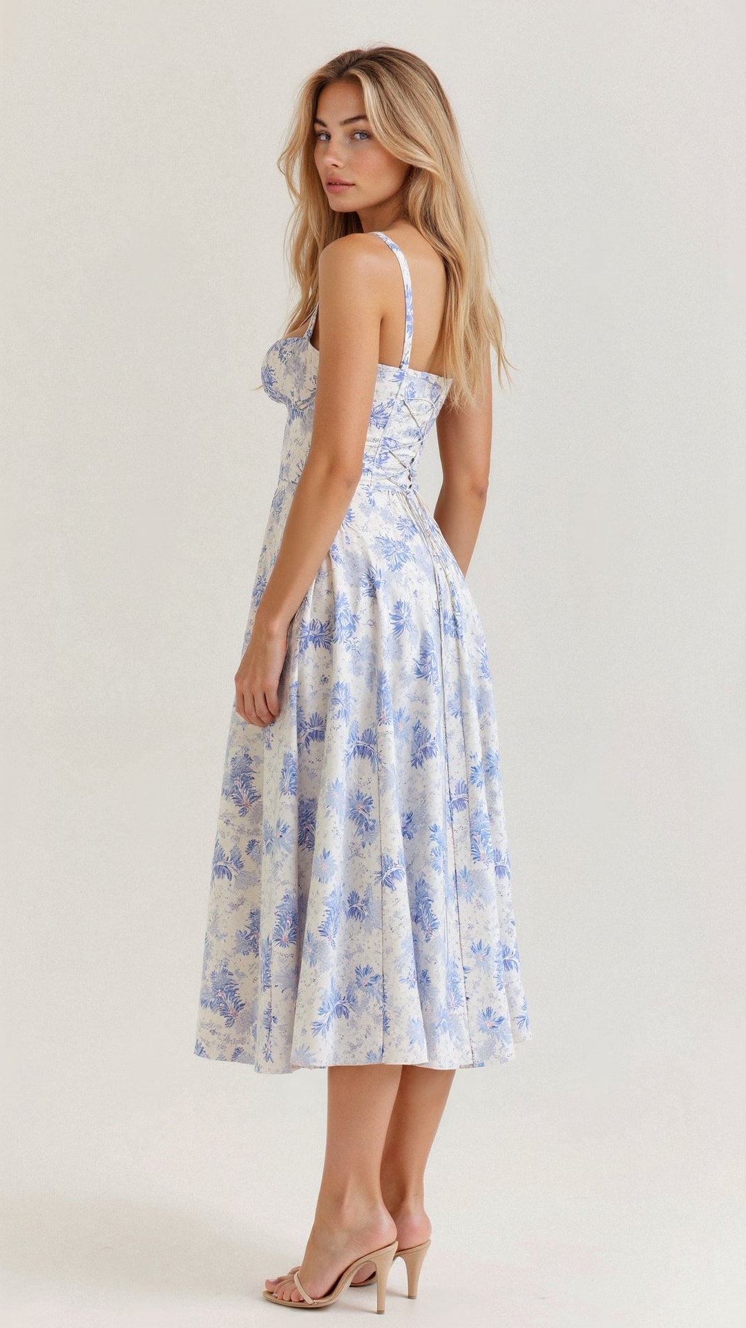 Lux - Elegant Waist Summer Dress with Flattering Fit