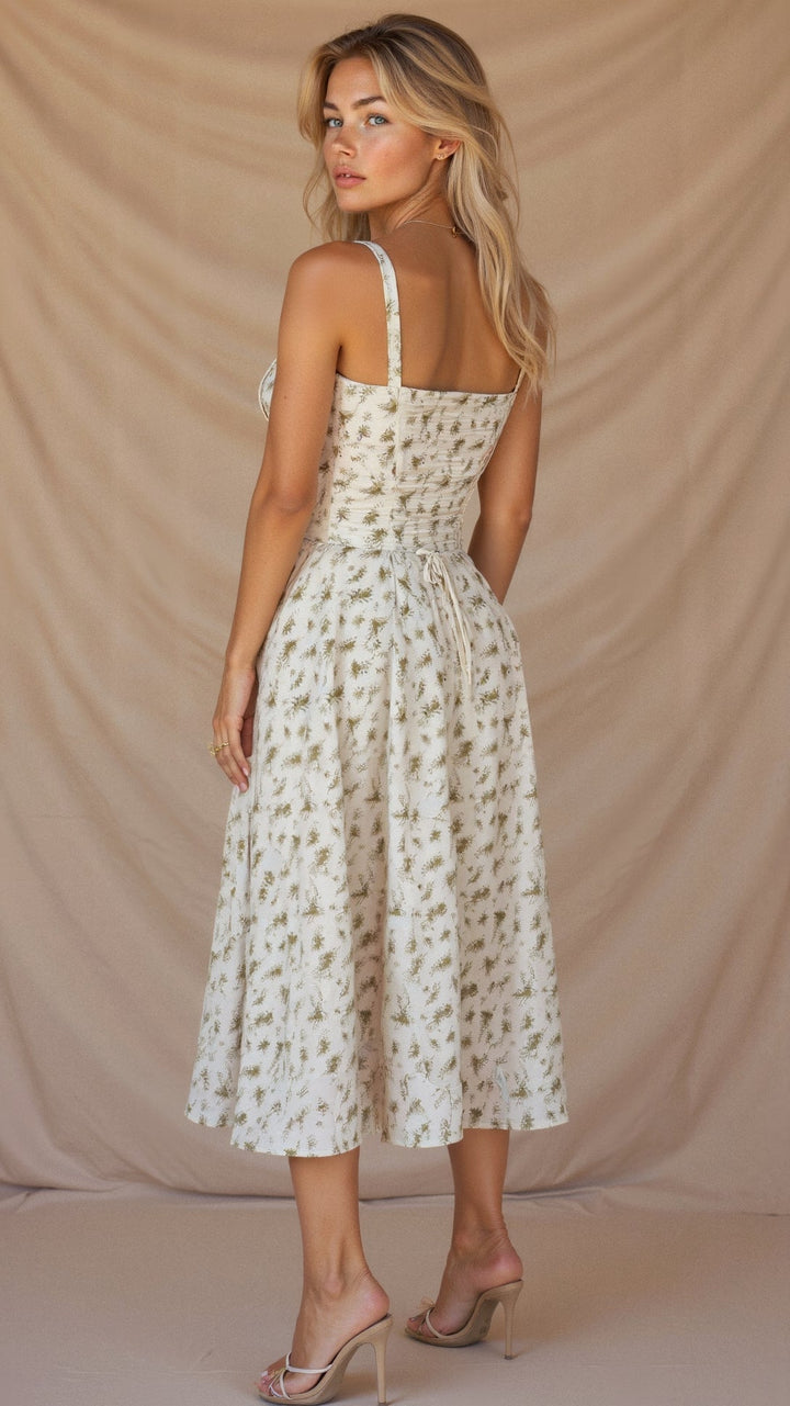 Lux - Elegant Waist Summer Dress with Flattering Fit