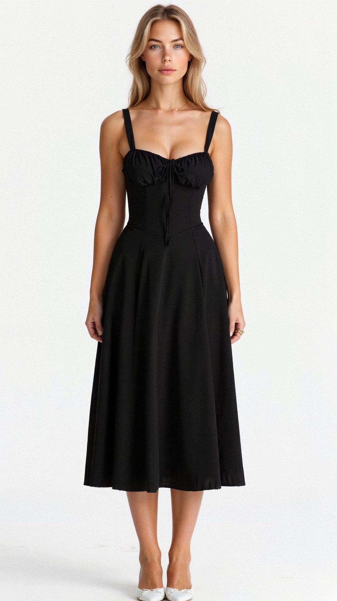 Lux - Elegant Waist Summer Dress with Flattering Fit
