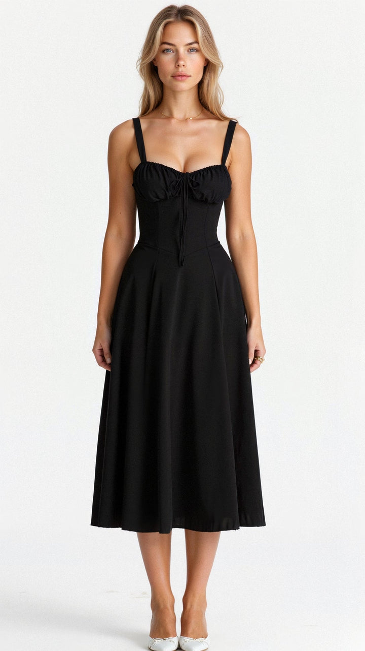 Lux - Elegant Waist Summer Dress with Flattering Fit