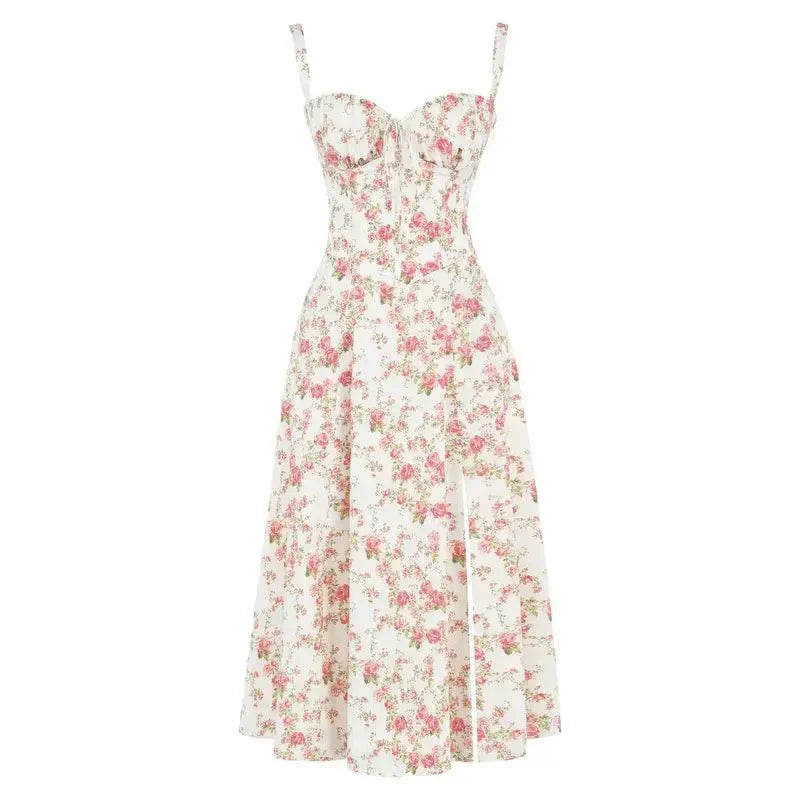 Lux - Elegant Waist Summer Dress with Flattering Fit