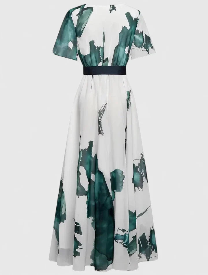 Xavry - Sophisticated V Neck Maxi Dress