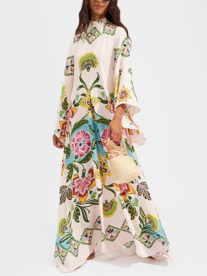 Noelle - Women Long Sleeve Floral Maxi Dress