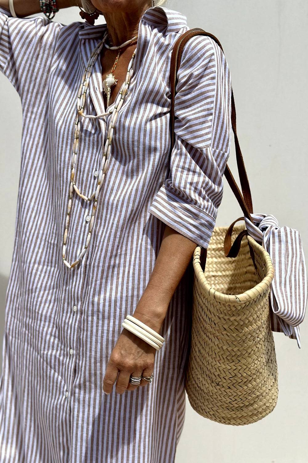 Zoey - Stylish Quarter Sleeve Midi Summer Dress