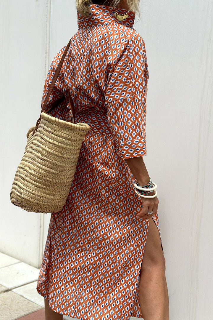 Zoey - Stylish Quarter Sleeve Midi Summer Dress