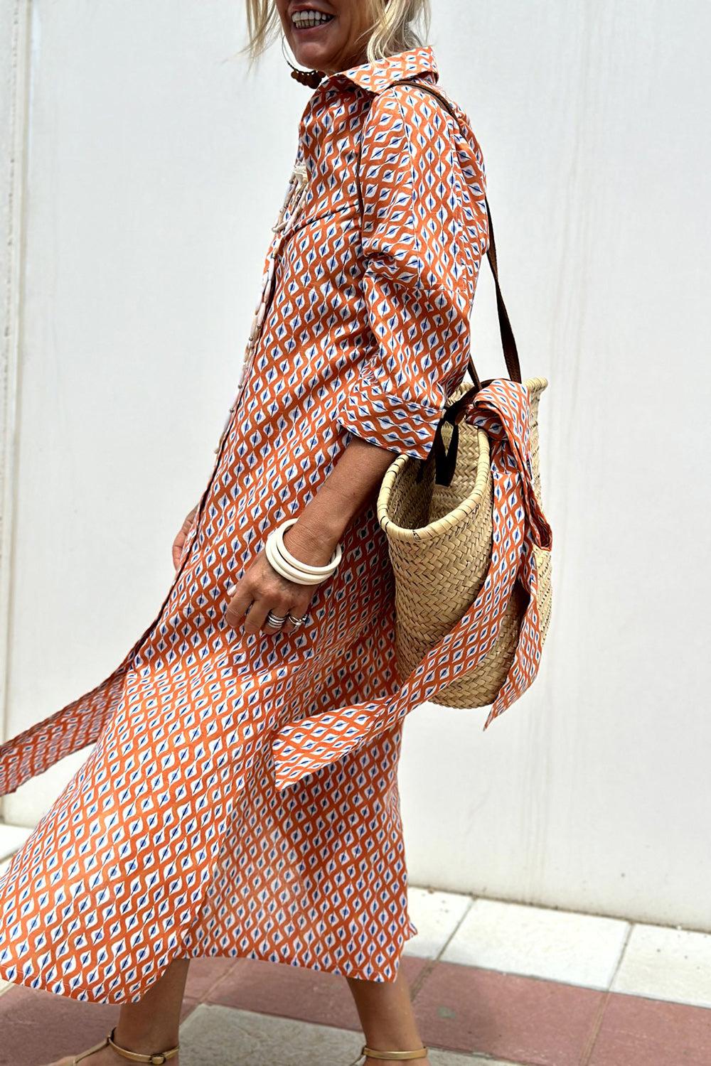 Zoey - Stylish Quarter Sleeve Midi Summer Dress