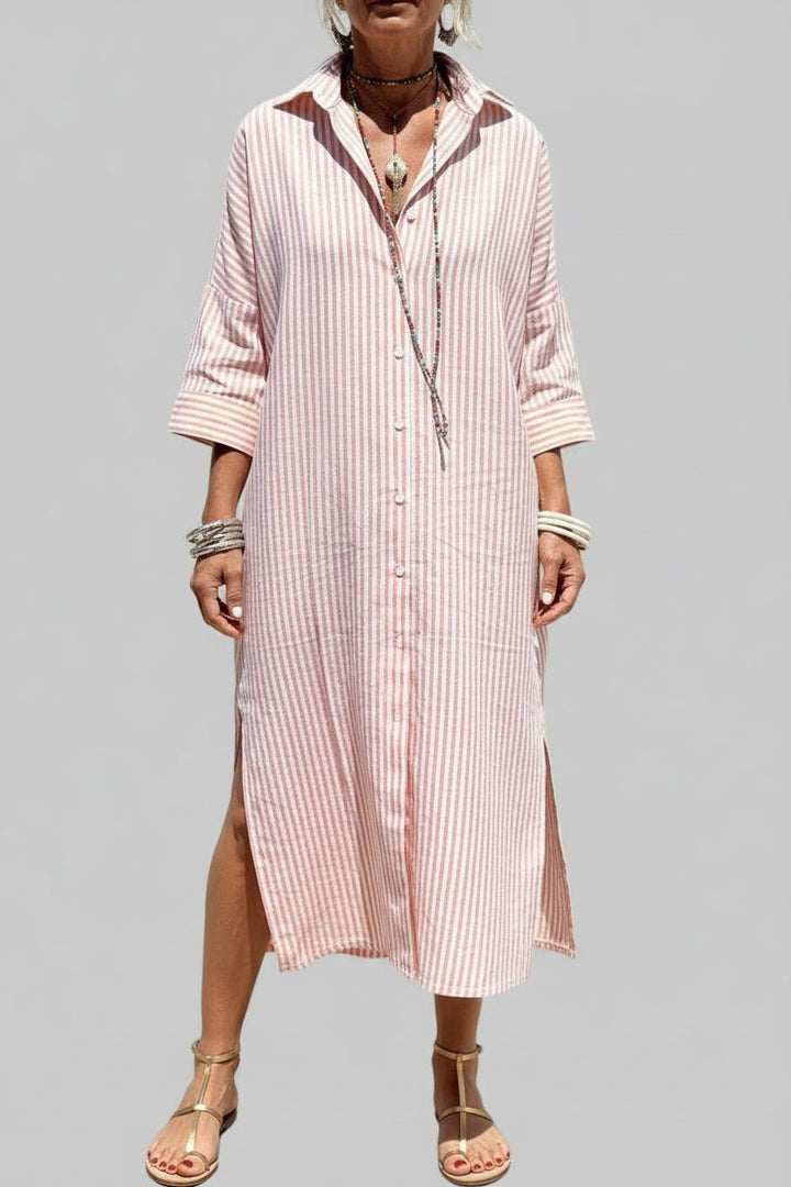 Zoey - Stylish Quarter Sleeve Midi Summer Dress