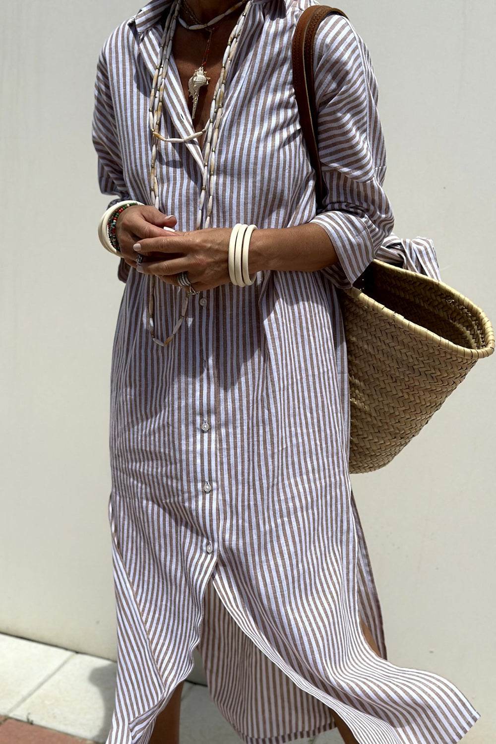 Zoey - Stylish Quarter Sleeve Midi Summer Dress