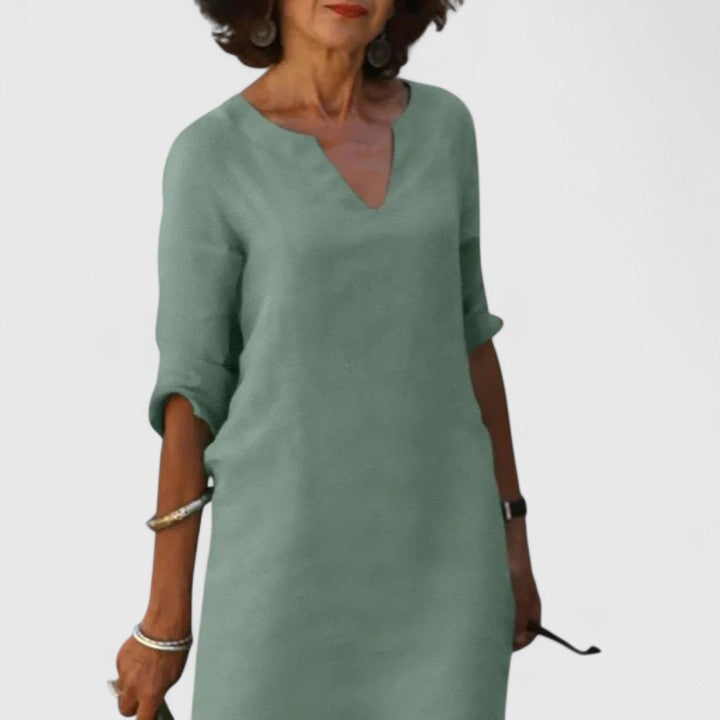 Taylor - Comfortable V-Neck Summer Dress