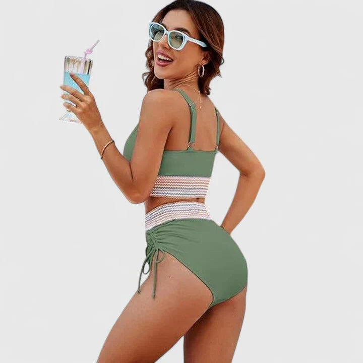 Penelope - Women’s High-Waisted Bikini Swimsuit